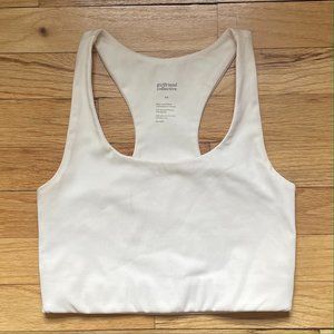 Girlfriend Collective Paloma Sports Bra, Ivory, XS